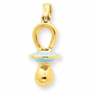 Picture of 14k Blue Enameled Pacifier Pendant
