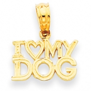 Picture of 14k I Heart My Dog Pendant