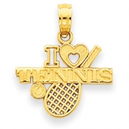 Picture of 14k I Heart Tennis Pendant