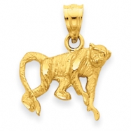 Picture of 14K Diamond-cut Monkey Pendant