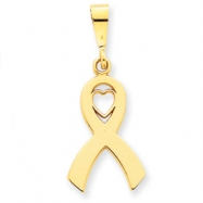 Picture of 14k Heart In Awareness Pendant