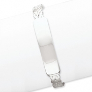 Picture of Sterling Silver with ID Plate Bangle
