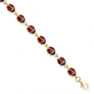 Picture of 14K Enamel & Resin Ladybug Bracelet