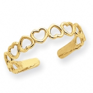 Picture of 14k Open Hearts Toe Ring