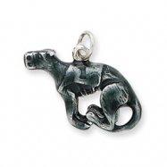 Picture of Silver Enamel Medium Greyhound Charm
