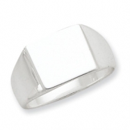 Picture of Stelring Silver 11x13mm Solid Back Signet Ring