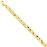 Picture of 14k 9mm Hand-polished Link Necklace chain
