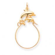 Picture of 10k Double Dolphin Charm Holder