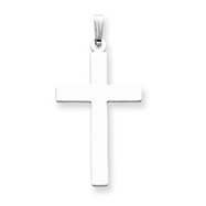 Picture of 14K White Gold Polished Cross Pendant