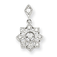 Picture of 14K  White Gold Vintage Diamond Pendant