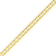 Picture of 14K Gold 6.75mm Open Concave Curb Bracelet