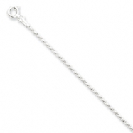Picture of Sterling Silver 1.5mm Diamond-cut Rope Chain