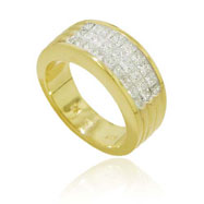 Picture of 18K Yellow Gold Fancy Diamond Ring