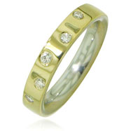 Picture of 14K Two-Tone Gold Polished Designer Ring