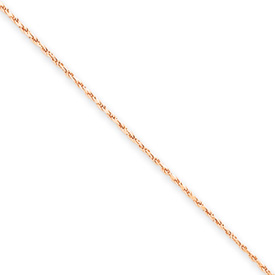 Picture of 14K Rose Gold 1mm D/C Rope