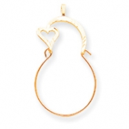 Picture of 10k Small Heart Charm Holder
