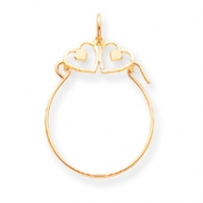 Picture of 10k Double Heart Charm Holder