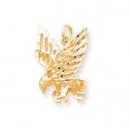 Picture of 10k Solid Diamond-cut Eagle Charm