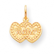 Picture of 10k YOU & ME FOREVER HEART CHARM