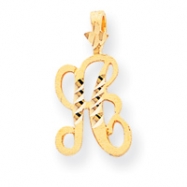 Picture of 10k Diamond-cut Grooved Initial A Charm