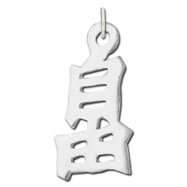 Picture of Sterling Silver "Freedom" Kanji Chinese Symbol Charm