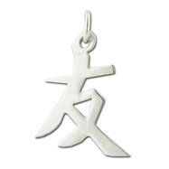 Picture of Sterling Silver "Friendship" Kanji Chinese Symbol Charm