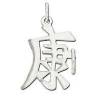 Picture of Sterling Silver "Health" Kanji Chinese Symbol Charm