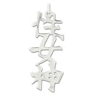 Picture of Sterling Silver "Sex Goddess" Kanji Chinese Symbol Charm