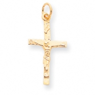 Picture of 10k Solid Polished Crucifix Pendant