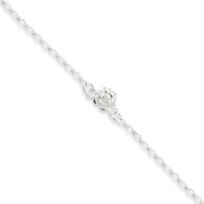 Picture of Sterling Silver Sun Charm Anklet