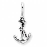 Picture of Sterling Silver Antiqued Anchor and Rope Pendant