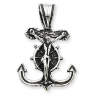 Picture of Sterling Silver Antiqued Mariner's Crucifix Pendant