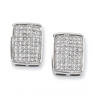 Picture of Sterling Silver & CZ Fancy Post Earrings