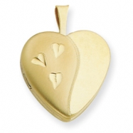 Picture of 1/20 Gold Filled 16mm Satin and Polished Heart Locket chain