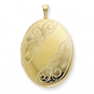 Picture of 1/20 Gold Filled 20mm Swirled  Oval Locket chain