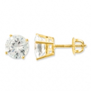 Picture of 14KY 8mm Round Studs/Screw back Earrings