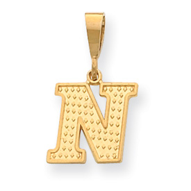 Picture of 14k Initial N Charm
