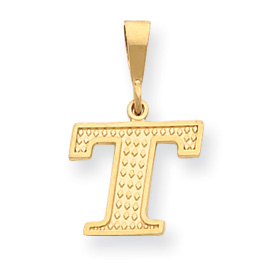 Picture of 14k Initial T Charm