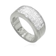 Picture of 18K White Gold Fancy Diamond Ring