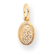 Picture of 10k Solid Satin Polished St. Christopher Pendant