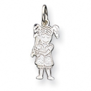 Picture of Sterling Silver Baseball - Girl Charm