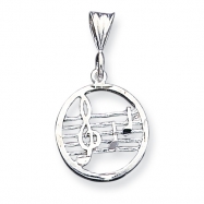 Picture of Sterling Silver Music Staff Charm
