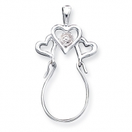 Picture of Sterling Silver Heart Charm Holder