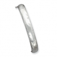 Picture of Sterling Silver 9.5mm Fancy Hinged Bangle Bracelet