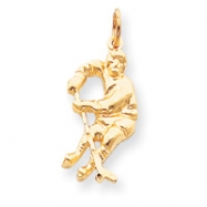 Picture of 10k HOCKEY PLAYER CHARM