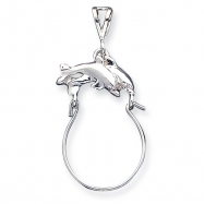 Picture of Sterling Silver Dolphin Charm Holder