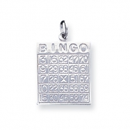 Picture of Sterling Silver Bingo Card Pendant