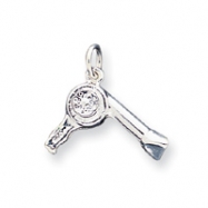 Picture of Sterling Silver Hair Dryer Charm