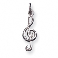 Picture of Sterling Silver Treble Clef Charm