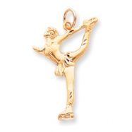 Picture of 10k Solid Diamond-cut Figure Skater Charm